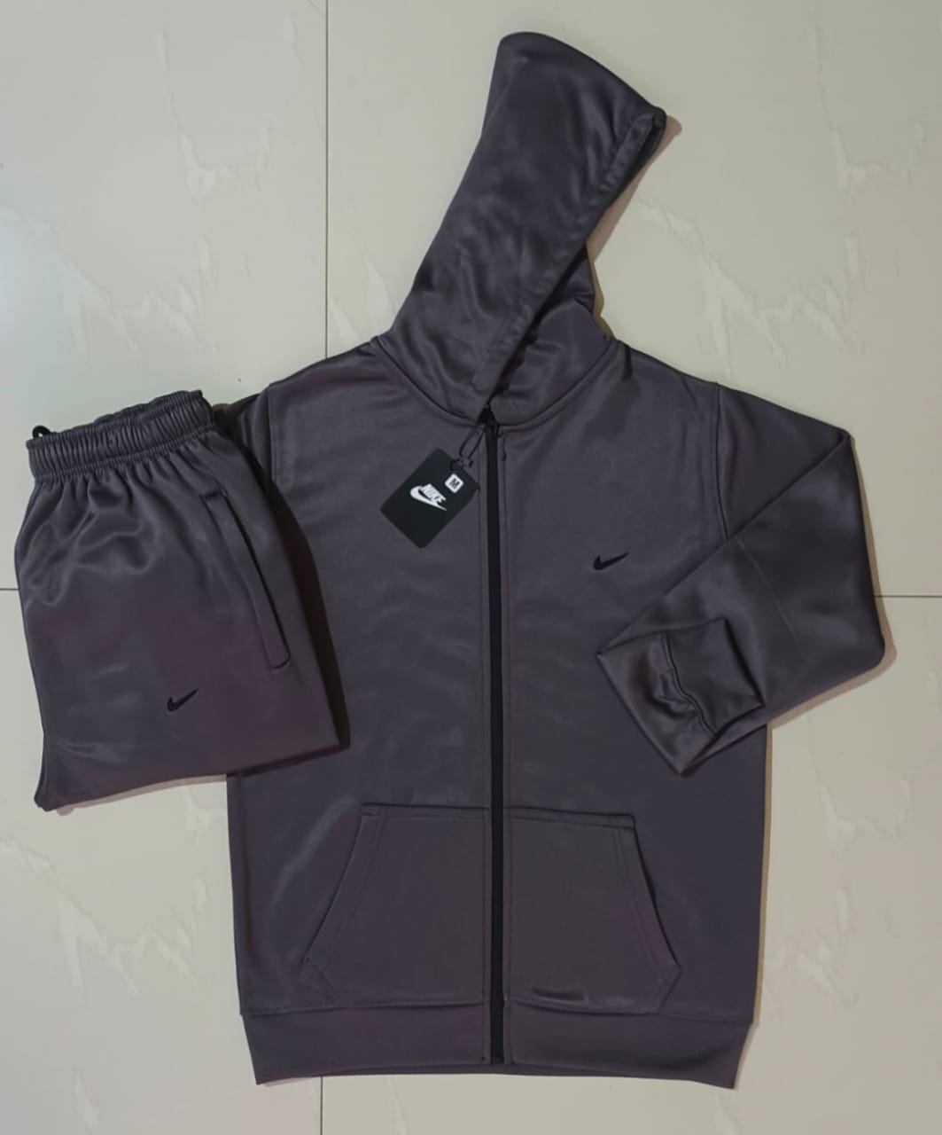 Nike Cotton Fleece Tracksuit - Image 2