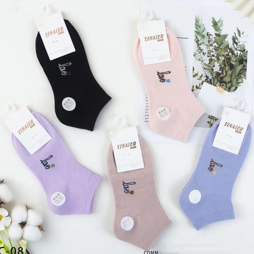 Pack of 05 ladies ankle socks 100 % cotton material - Image 2