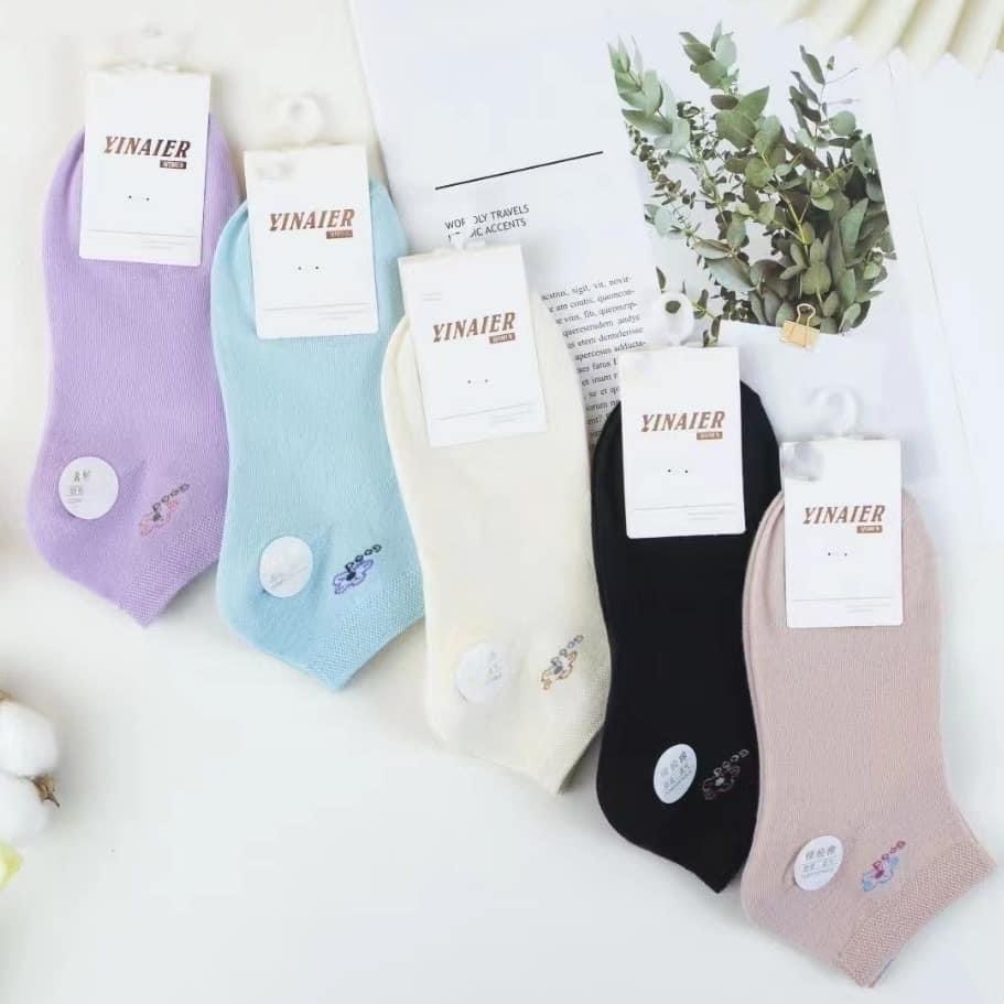 Pack of 05 ladies ankle socks 100 % cotton material - Image 4