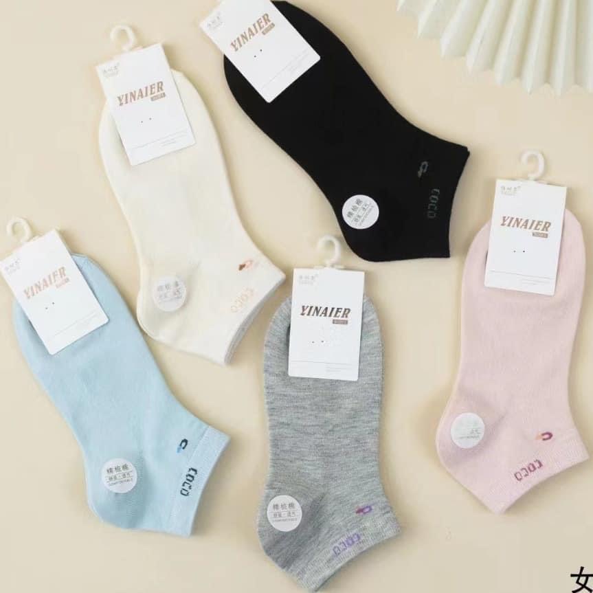 Pack of 05 ladies ankle socks 100 % cotton material - Image 5