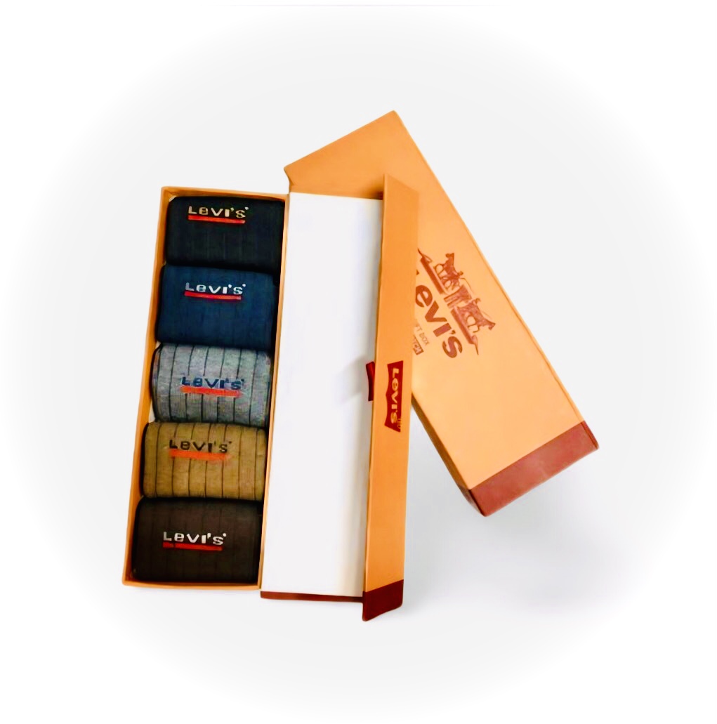 Mens Levi's crew socks 5 pair pack
