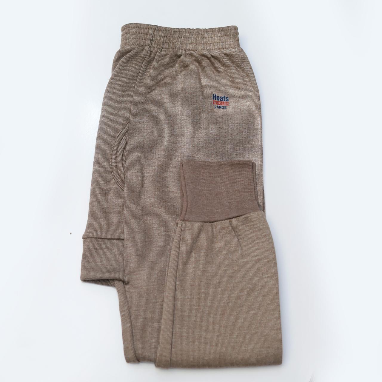 Heats Woolen Brown Thermal Suit for Mens and Womens - Image 3