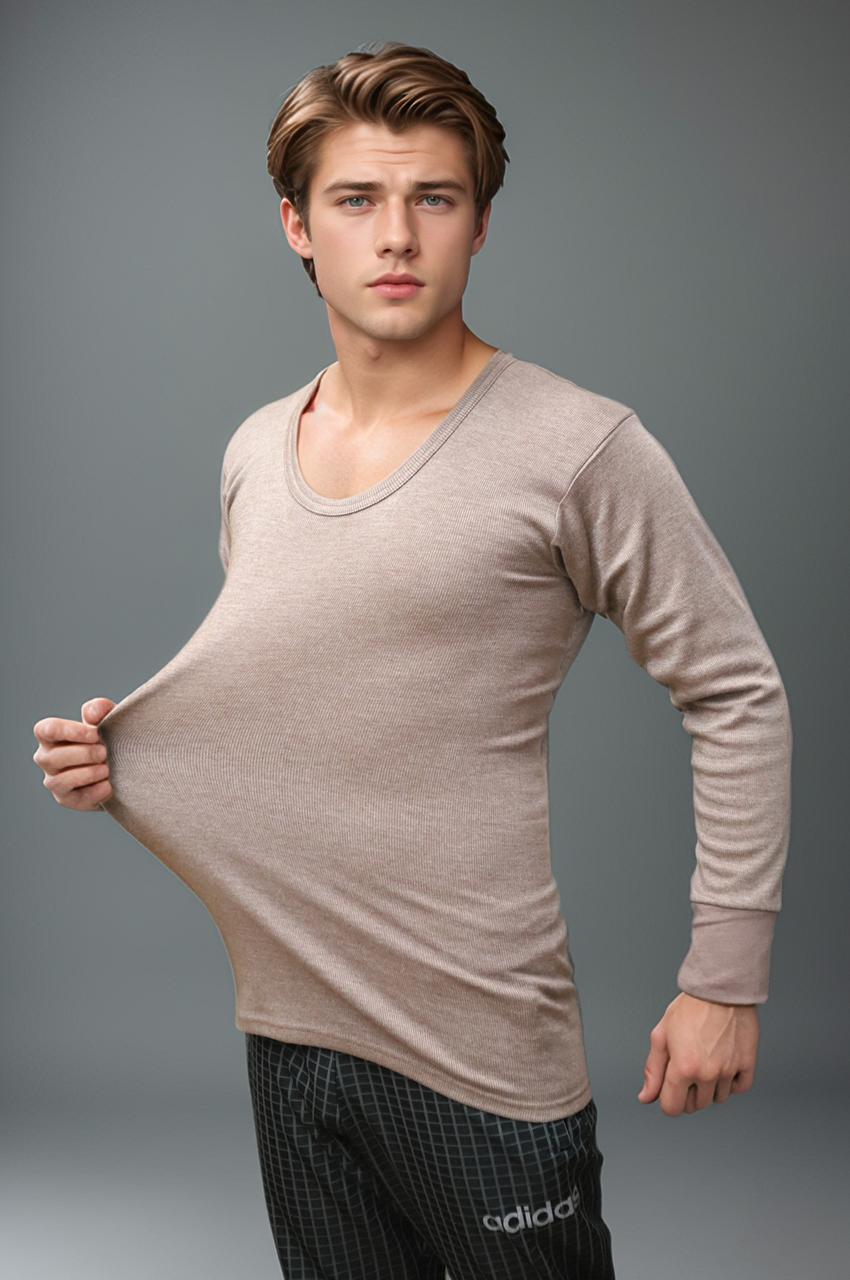 Heats Woolen Brown Thermal Suit for Mens and Womens - Image 4